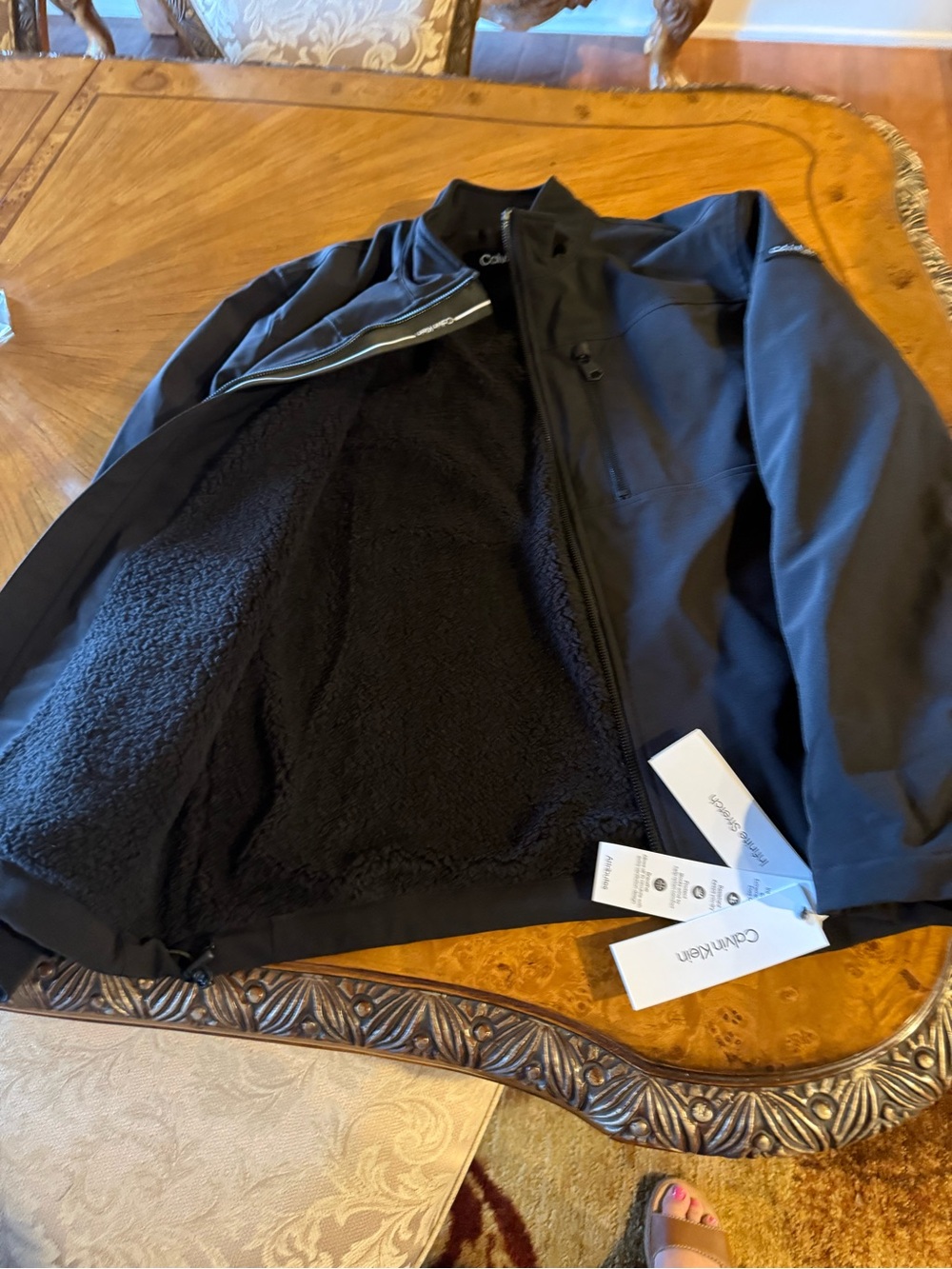 Calvin Klein Men’s Sherpa-Lined Infinite Stretch Soft Shell Jacket